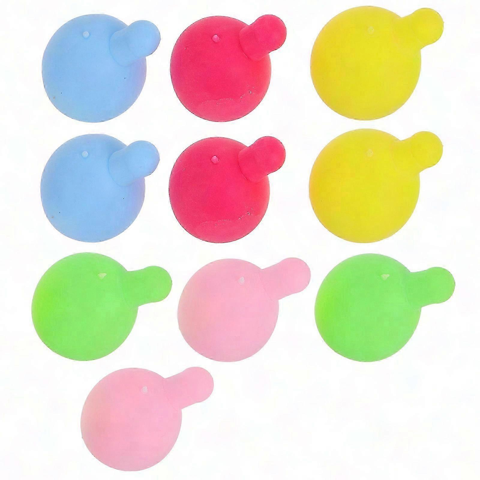 10Pcs PVC Squeeze Toy Inserts for DIY Crafting with Bubble Design