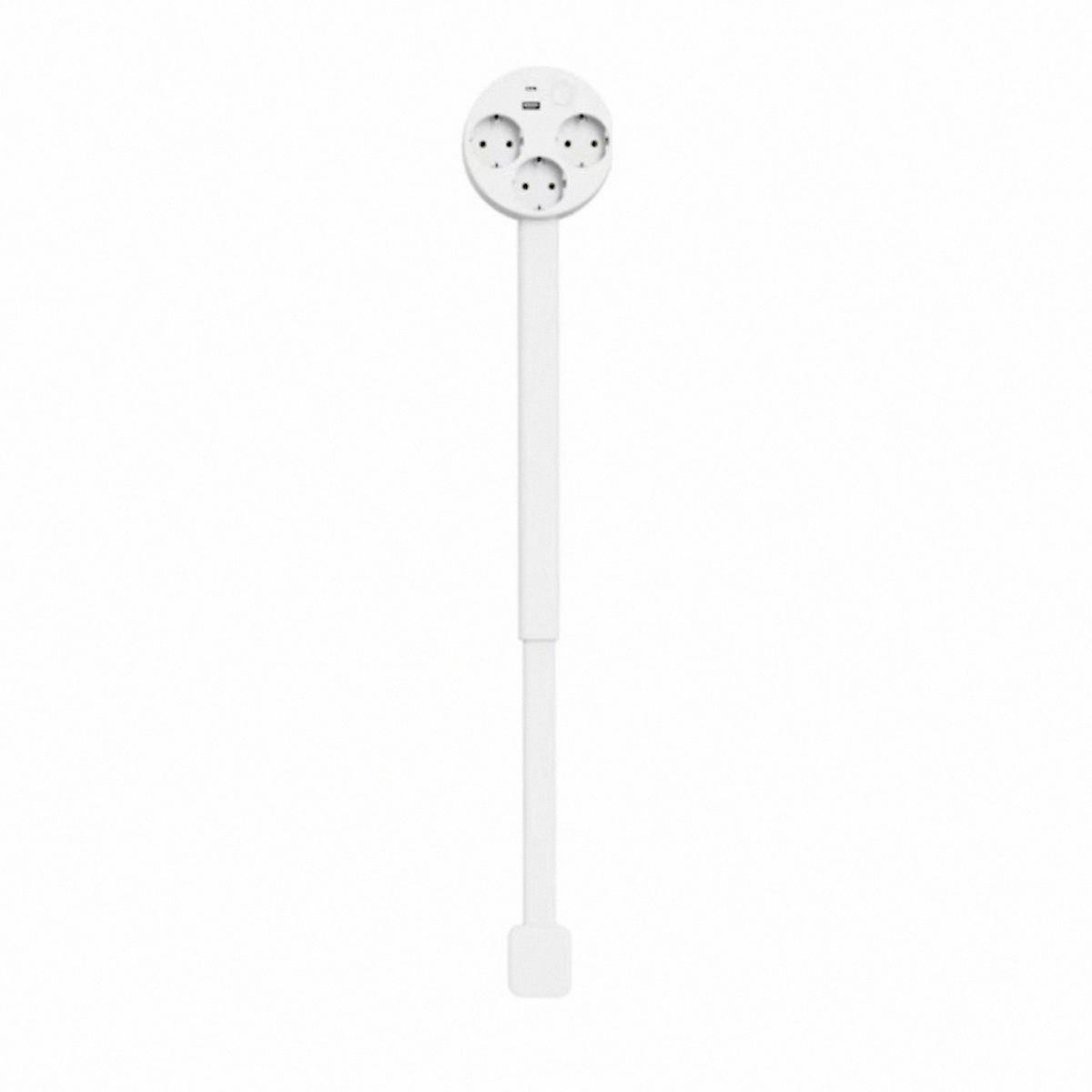 Adjustable EU Power Socket Extender Rotating Wall Plug Multiple Outlets Flexible Length Configuration