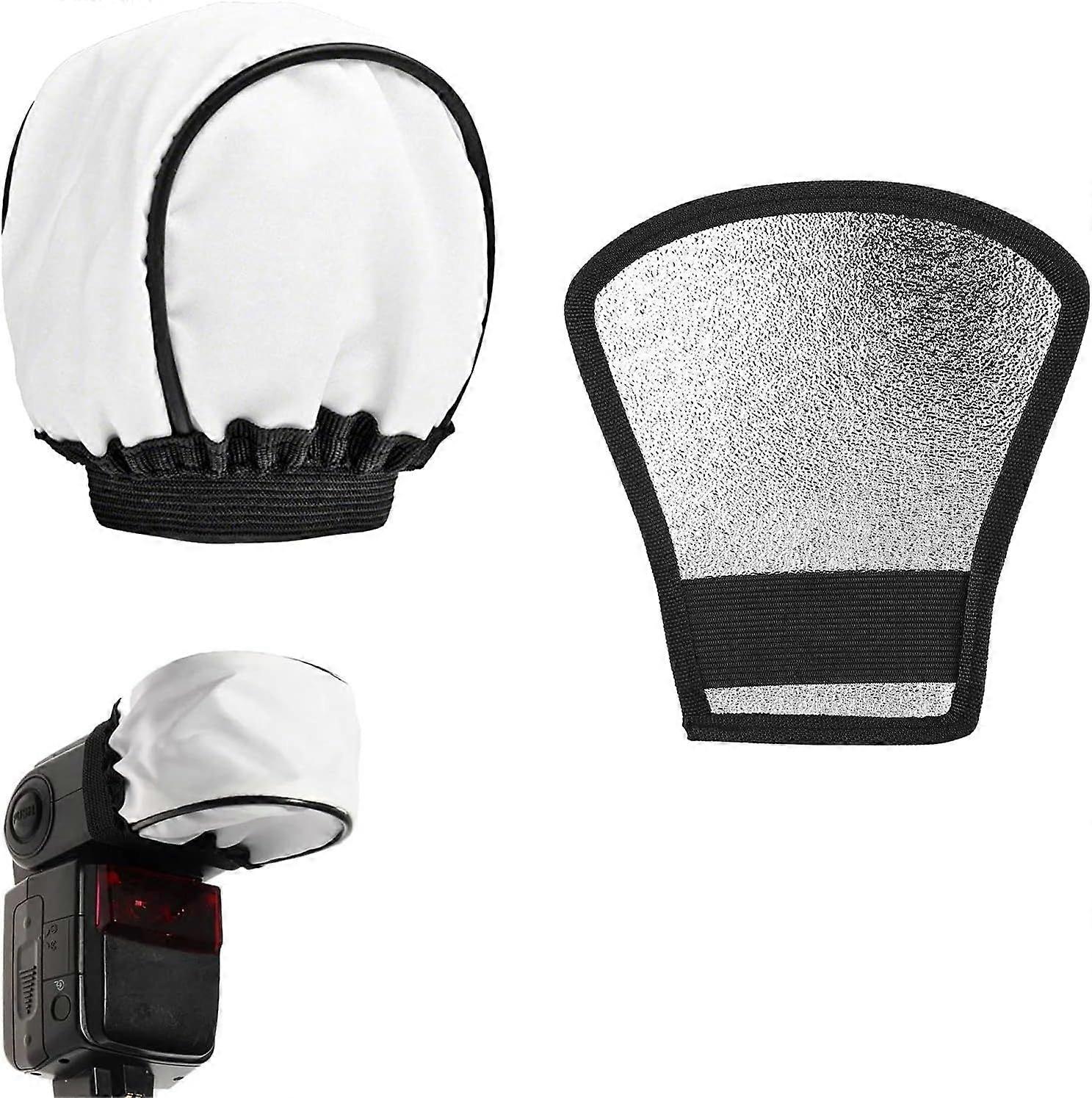 Flash Diffuser Silver Flash Diffuser Universal Flash Diffuser Mini Flash Reflector Silver 2 in 1 Flash Reflector Universal Fabric Diffuser Lightweight