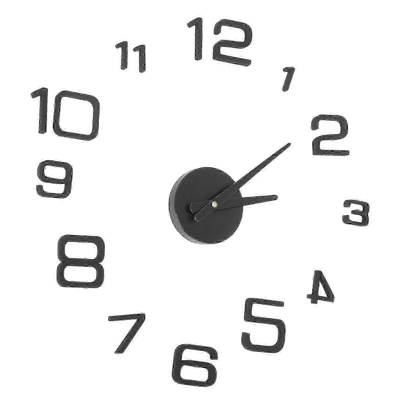 Frameless Clock DIY Acrylic Wall Clock for Time Keeping 1Set