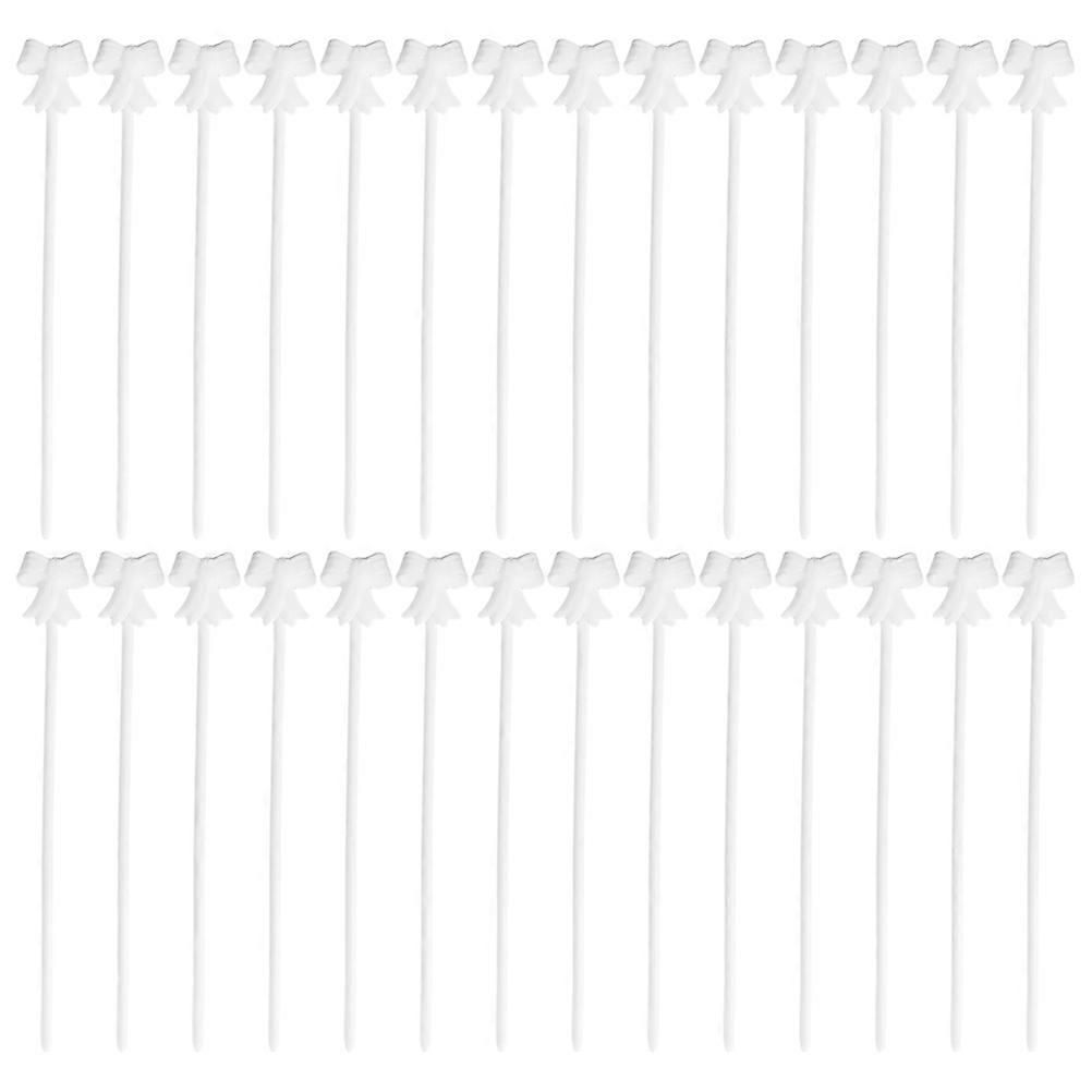 Bowknot for Balloons 100Pcs White Set