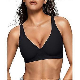 Women's deep V bra, wire-free bra, T-shirt bra