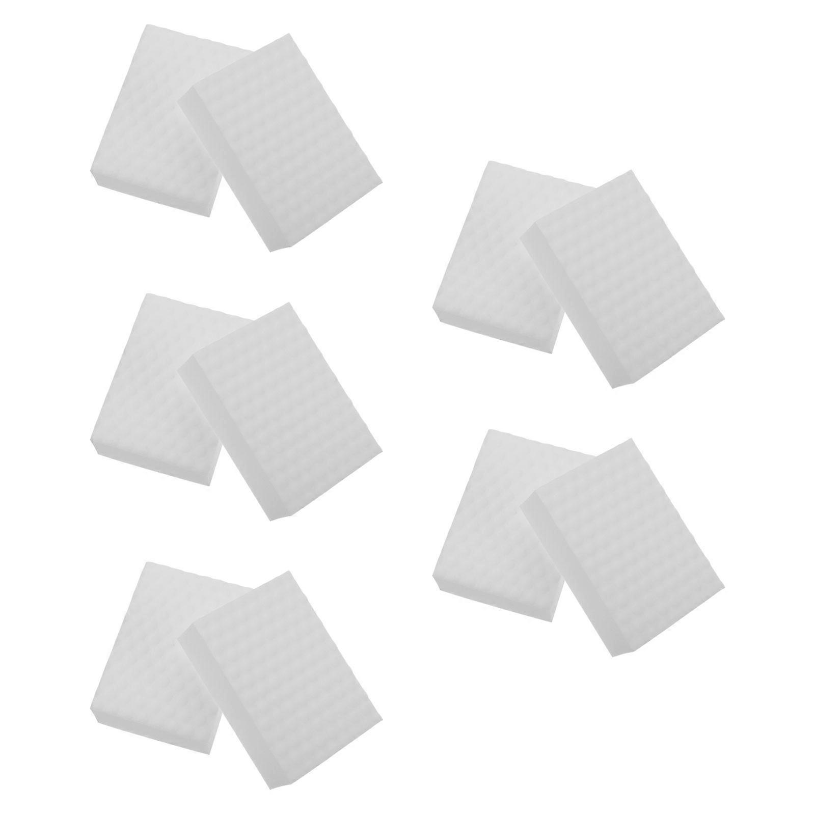 Decontamination Cleaning Tool Tableware Cleaning Sponge for Kitchen 10Pcs White