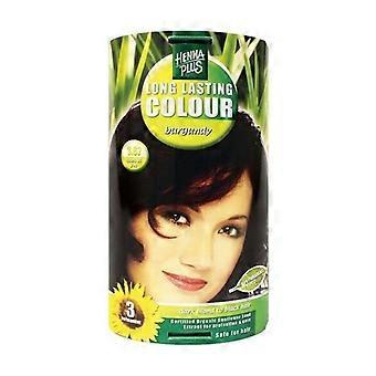 Henna Plus Longlasting Colour 3.67 Burgundy, 100 Ml