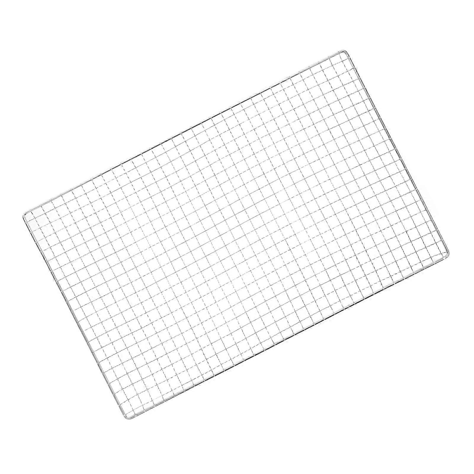 1pc rustfrit stål grill grillnet grillnet stativer praktisk gitternet