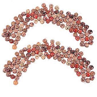 100 stuks haar kralen hout kralen haar vlechten Dreadlock accessoires haarsieraden voor vlechten