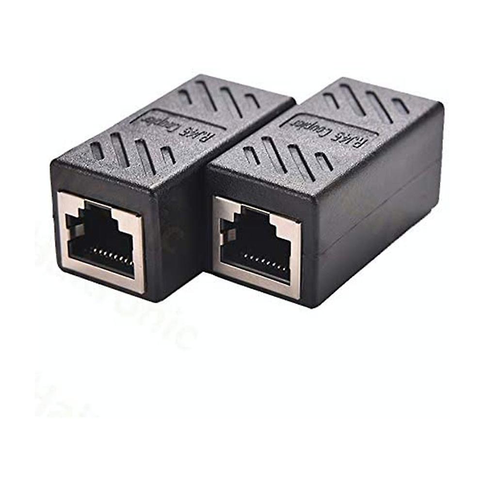 2 Pack Rj45 Coupler Ethernet Cable Coupler Lan Connector Inline Cat7/cat6/cat5e Ethernet Cable Extender Adapter