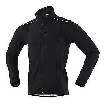 Men's Warm Winter Cycling Jacket, Windproof Waterproof Hardshell with Composite Fleecea