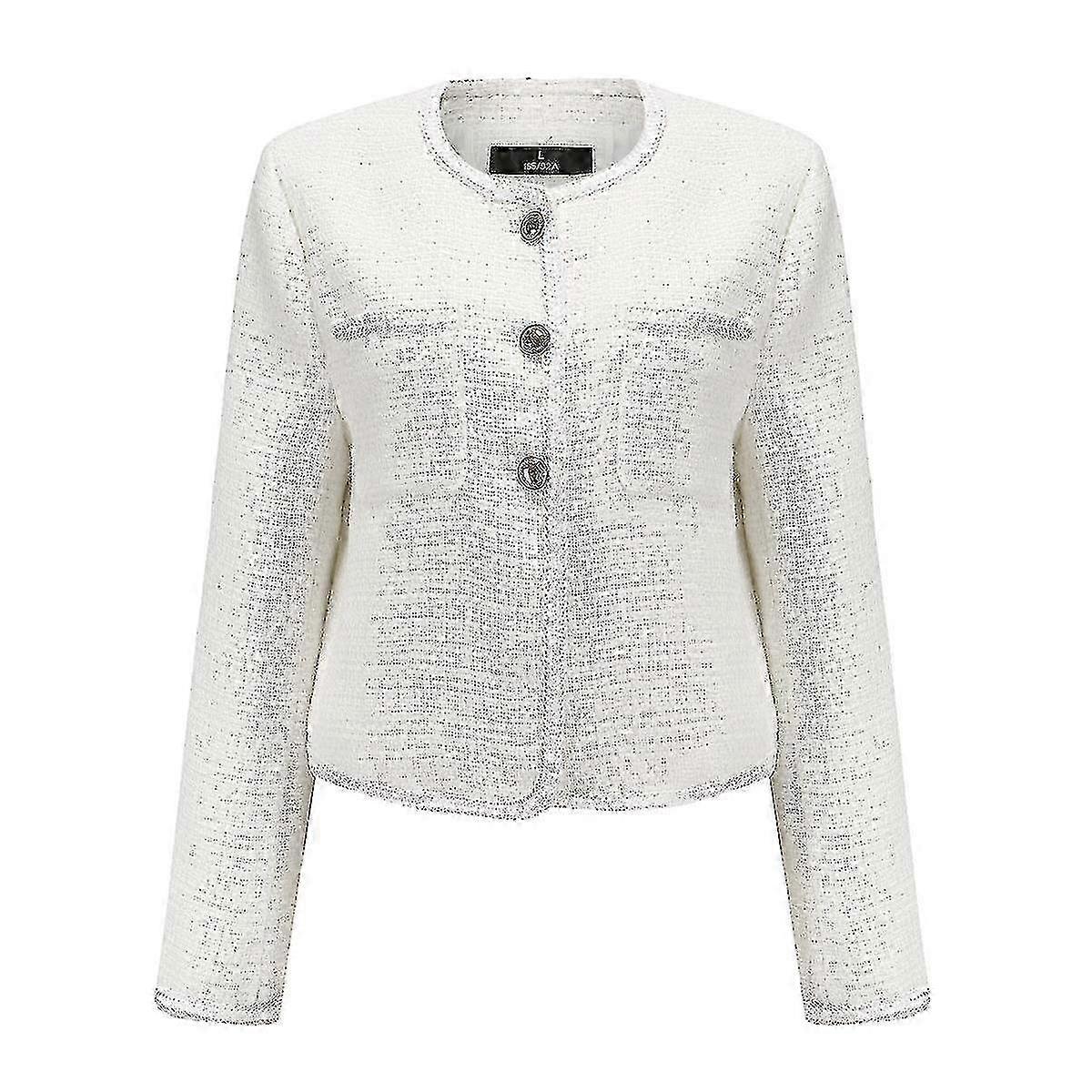 Womens Knit Design Cropped Jacket