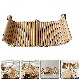 Wood Hamster Platform Toy 1Set 14.2X7.9X0.6In