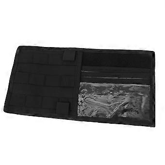 Tactical Multi-functional Car Sun Visor Organizer Holder Hook and Loop Car Auto Storage Bag Tidying Box Auto Accessories (Black)