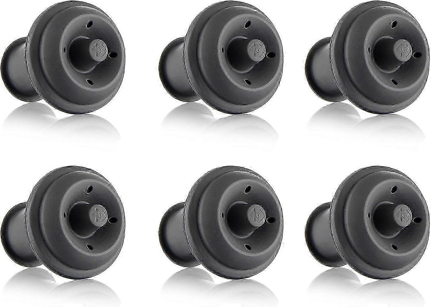 6 Pcs - Caps For Vacuum Pump - Gray