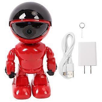 WiFi APP Robot Camera 1080P Interactive Remote Control Intelligent Tracking Camera for Household Red