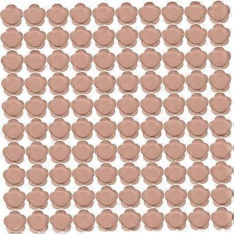100 Stück Bio-Rizinusöl-Bauchnabelpflaster, hypoallergen, selbstklebend, atmungsaktiv, aus Baumwolle