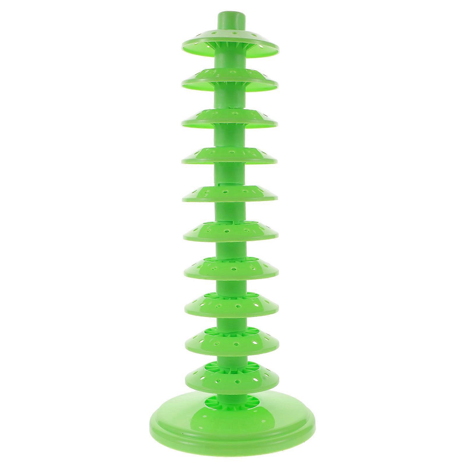 Présentoir à sucettes en sucre d'orge vert
