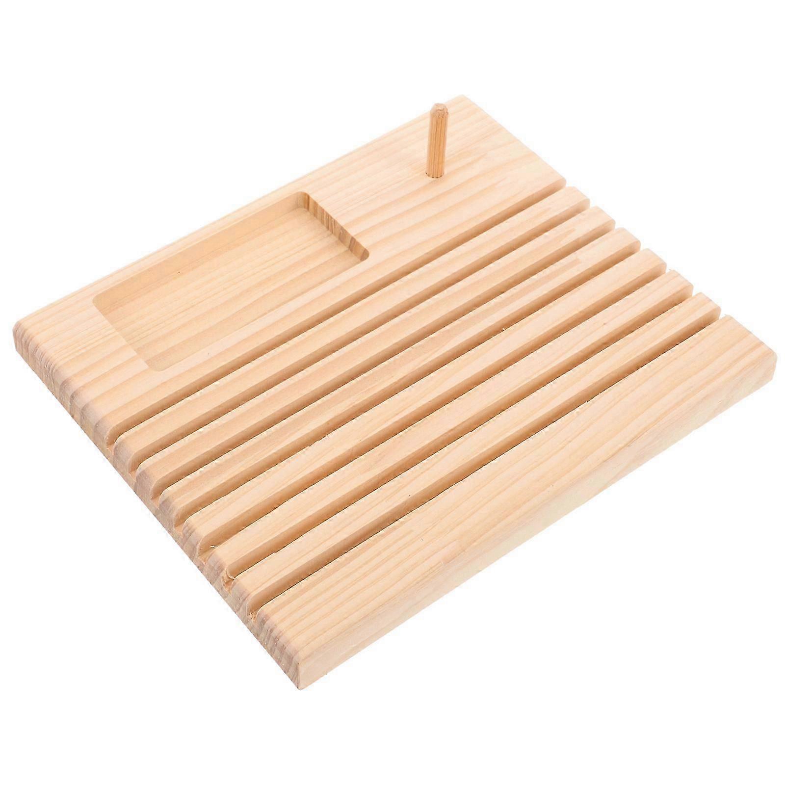 Wood Sewing Tools Holder Rack Thread Organization For Sewing Enthusiasts Rectangular Shape 1Set