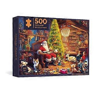 Puzzle 500 elementów dla dorosłych Rodzina Świętego Mikołaja Puzzle 500 elementów dla dorosłych Puzzle świąteczne 500 elementów dla dorosłych Wyzwanie edukacyjne