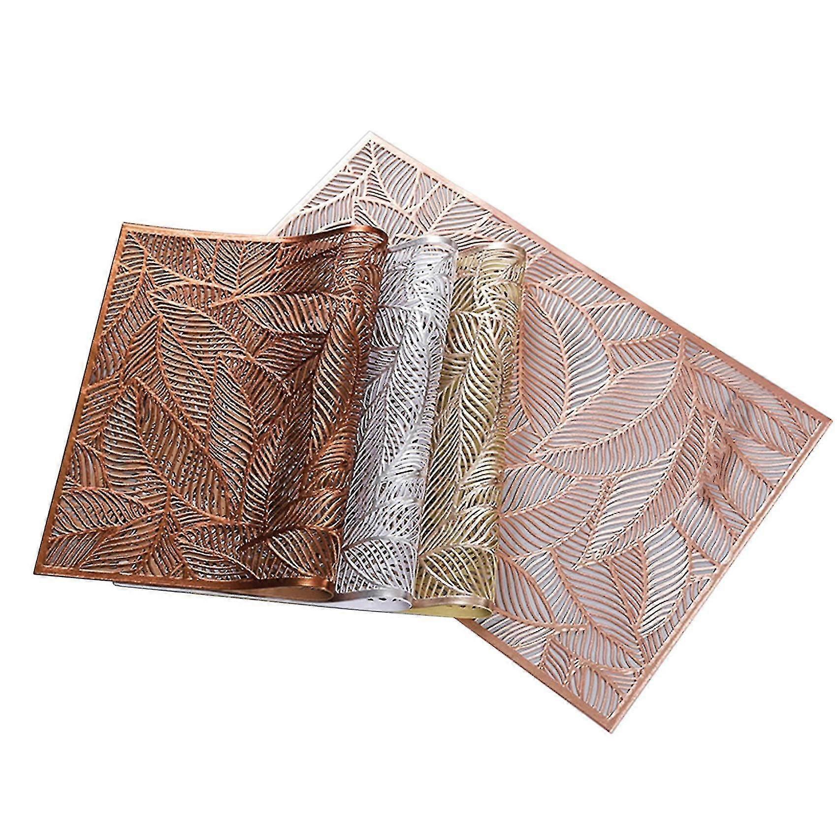Rectangular Placemats Compatible With Dining Table Hotel Bronzing Coffee Placemat