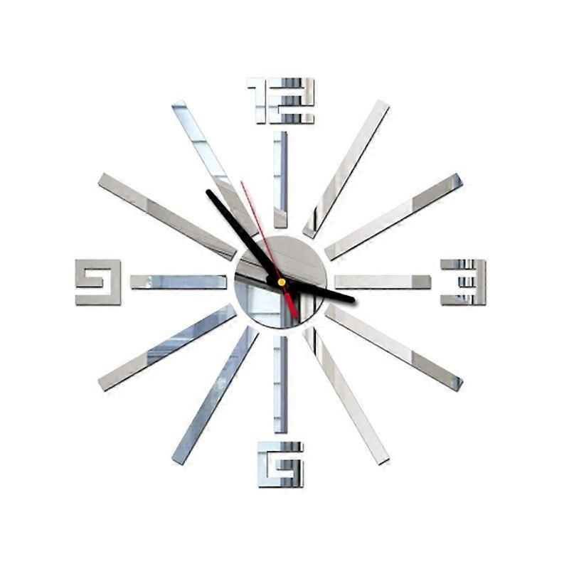 Modern Art Clock Accurate Creative Sticker Wall Clock