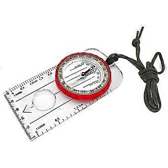 Boussole extérieure Kaesi étanche portable compacte multifonctionnelle avec lanière aimant puissant loupe boussole lumineuse de haute précision pour l’outdo