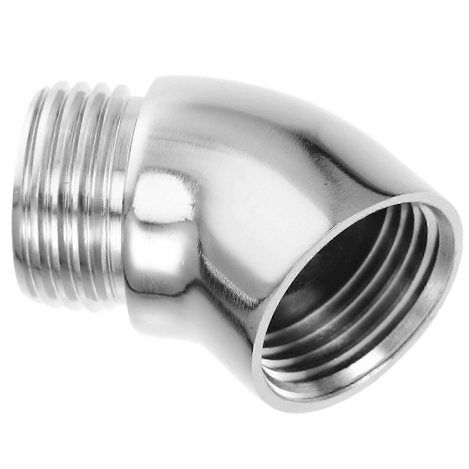 Copper Shower Adapter | Swivel Interface Connector for Handheld Shower Head | Silver