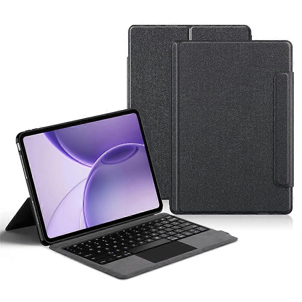 Compatible For Oppo Pad 6 Leather Case + Touchpad Bluetooth-Compatible Keyboard (without Backlit)