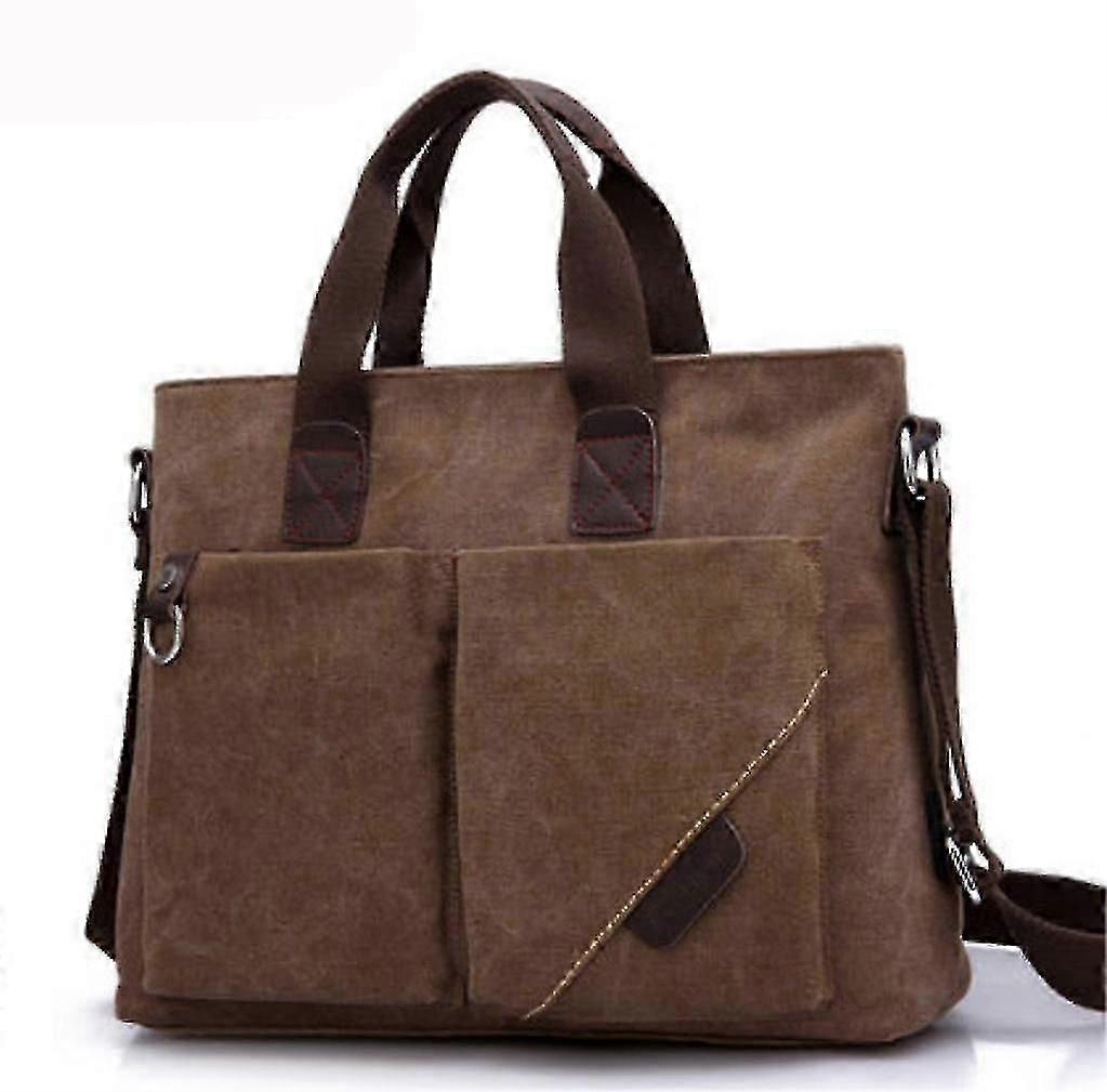 Axelväskor Casual Väskor Handväskor Crossbody Väskor Canvas Bruna Män