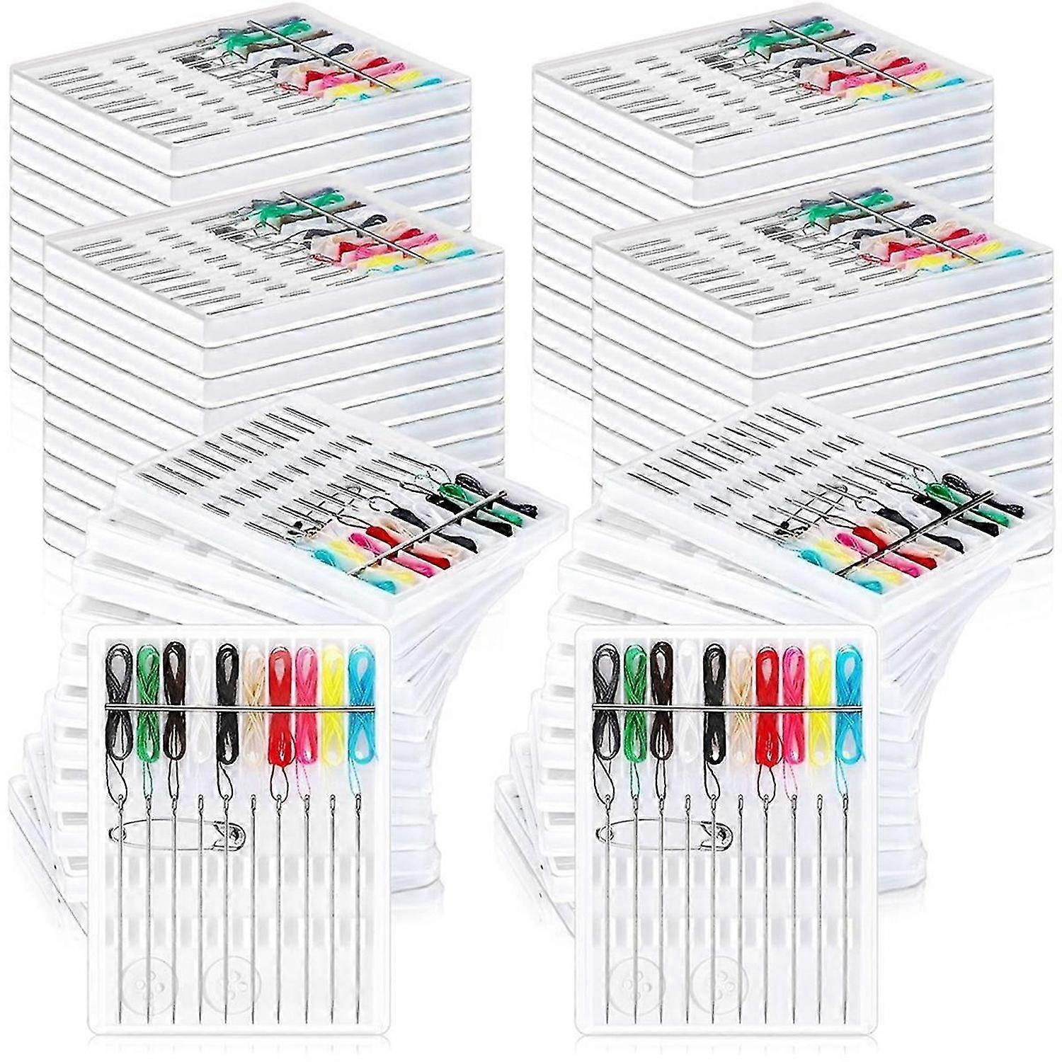 60 Boxes Quick Fix Sewing Kit Pre Threaded Needle Kit