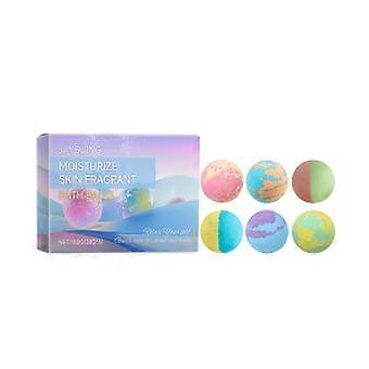2pcs Bubble Bath Bombs, Fragrant Floral Long Lasting Scent Natural Plant Extracts Cleansing Moisturizing Spa Bath Balls