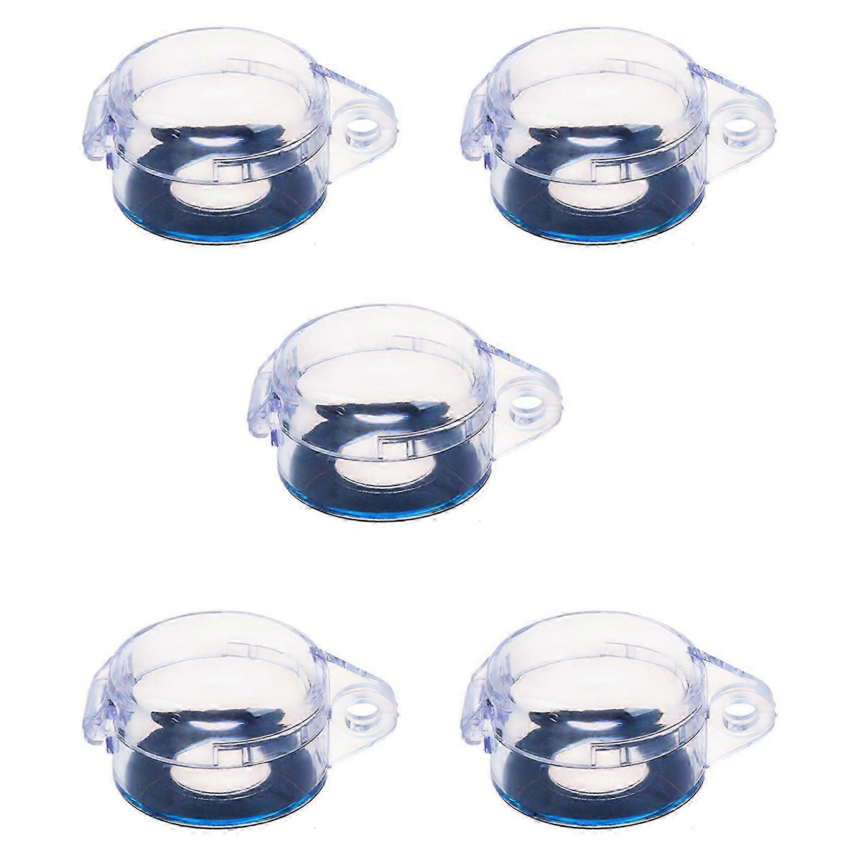5X Clear 22mm Protective Cover Guard Case for Round Push Button Switch