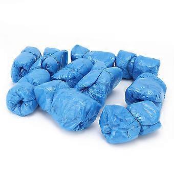 100pcs PE Thickened Non-Slip Shoe Covers Disposable Waterproof for Home Rain Use