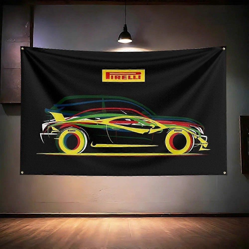 Pirelli Dækbiler Flagbanner ED-0645