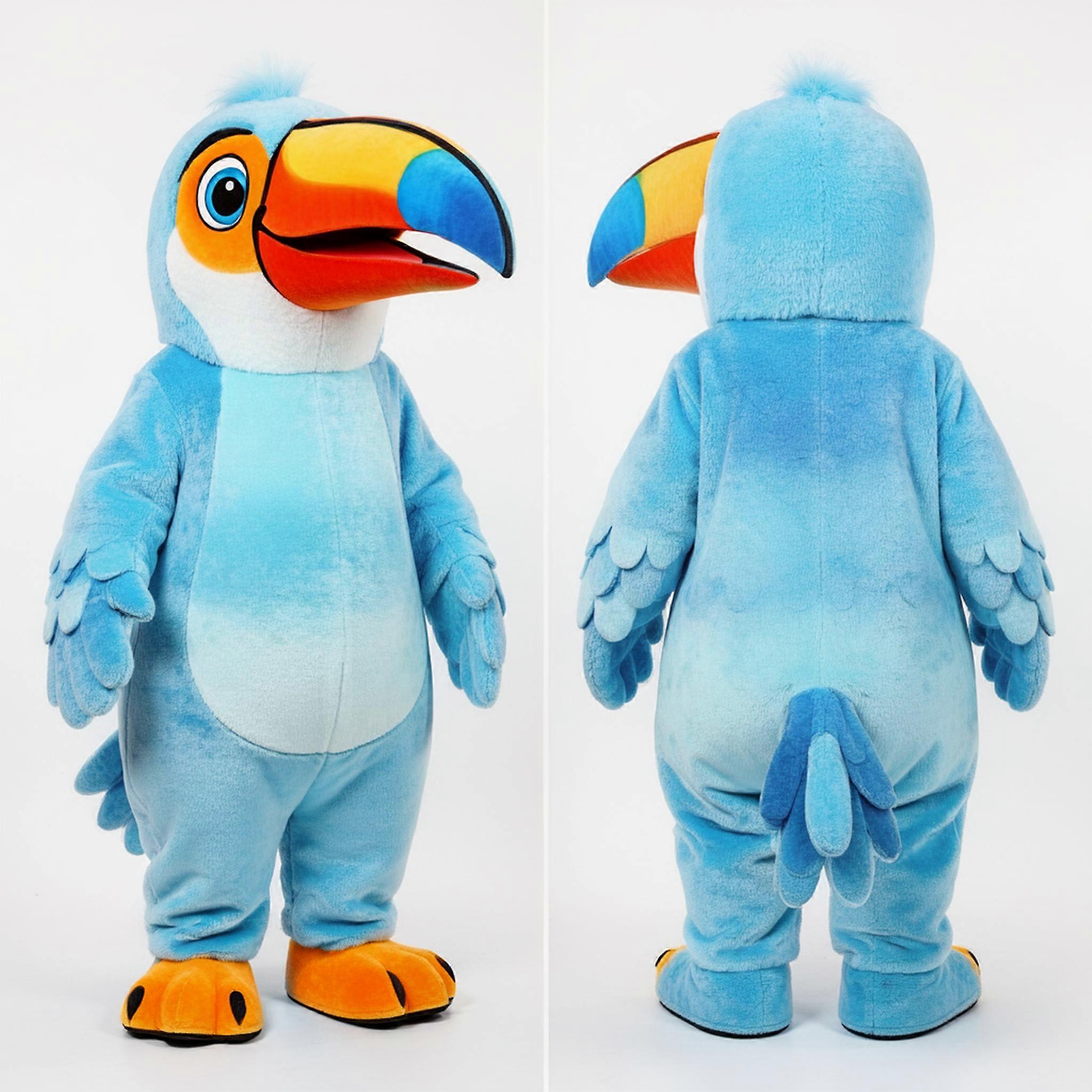 MASTICOT Sky Blue Vibrant Toucan Mascot