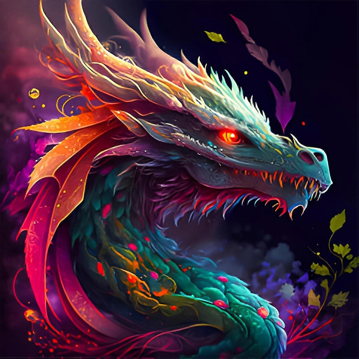 5D diamantová malba 30x40cm Dragon U