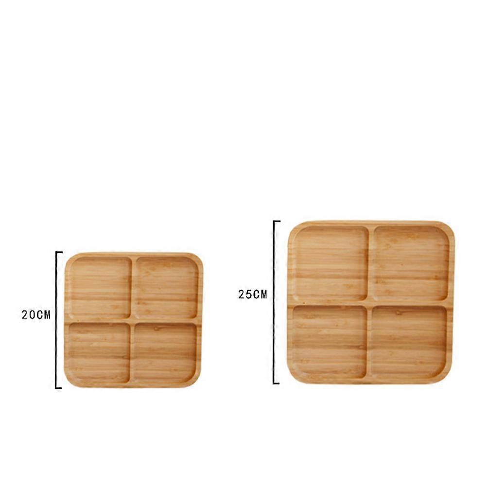 Snack Plate 4 Grids for Serving Food 4 Grids