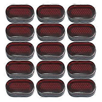15 luces traseras LED para patinete eléctrico, guardabarros trasero, pantalla de lámpara de freno para patinete Xiaomi M365