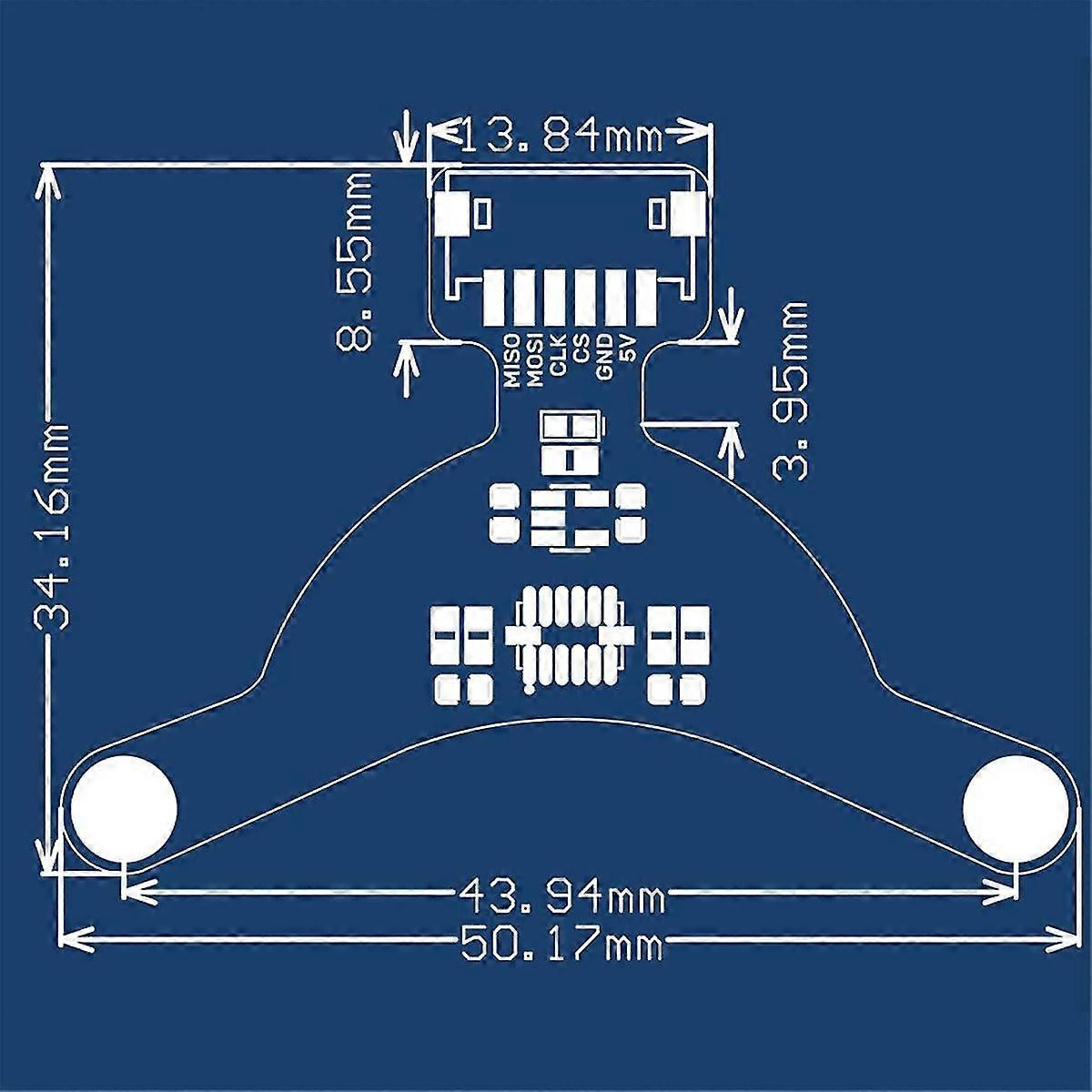 For Klipper Tool Board Adx345 3-axis Accelerometer Board Multi-functional Convenient 3d Printer Acc