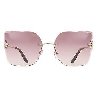 Chopard SCHL91S 0300 Rimless  Unisex Butterfly Sunglasses UV4 Original