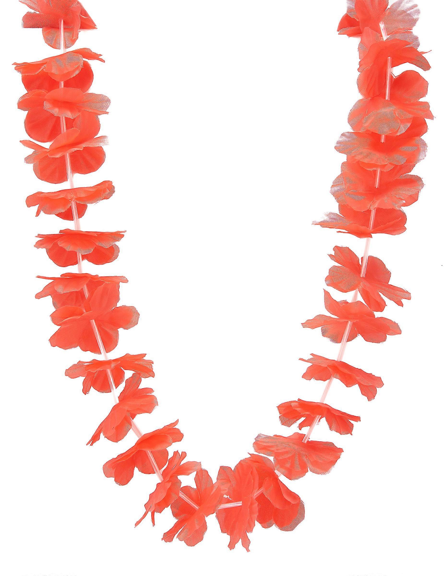 Red Hawaiian necklace