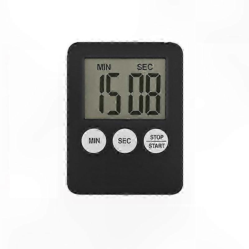 Digital Kitchen Timer with Magnetic Backing and LCD Display for Cooking Countdown Alarm
