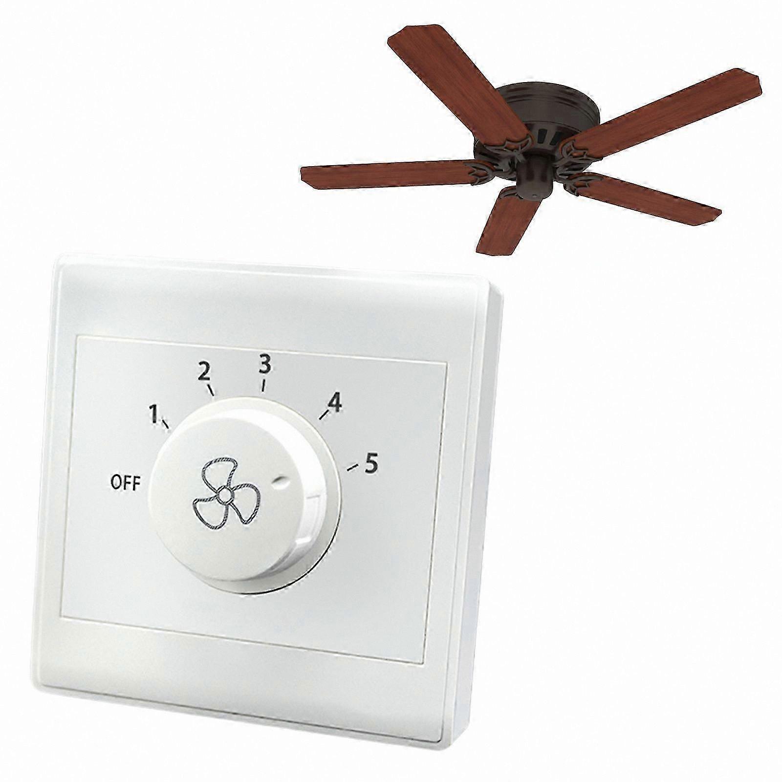 5-Speed Ceiling Fan Controller with Adjustable Settings for Easy Operation