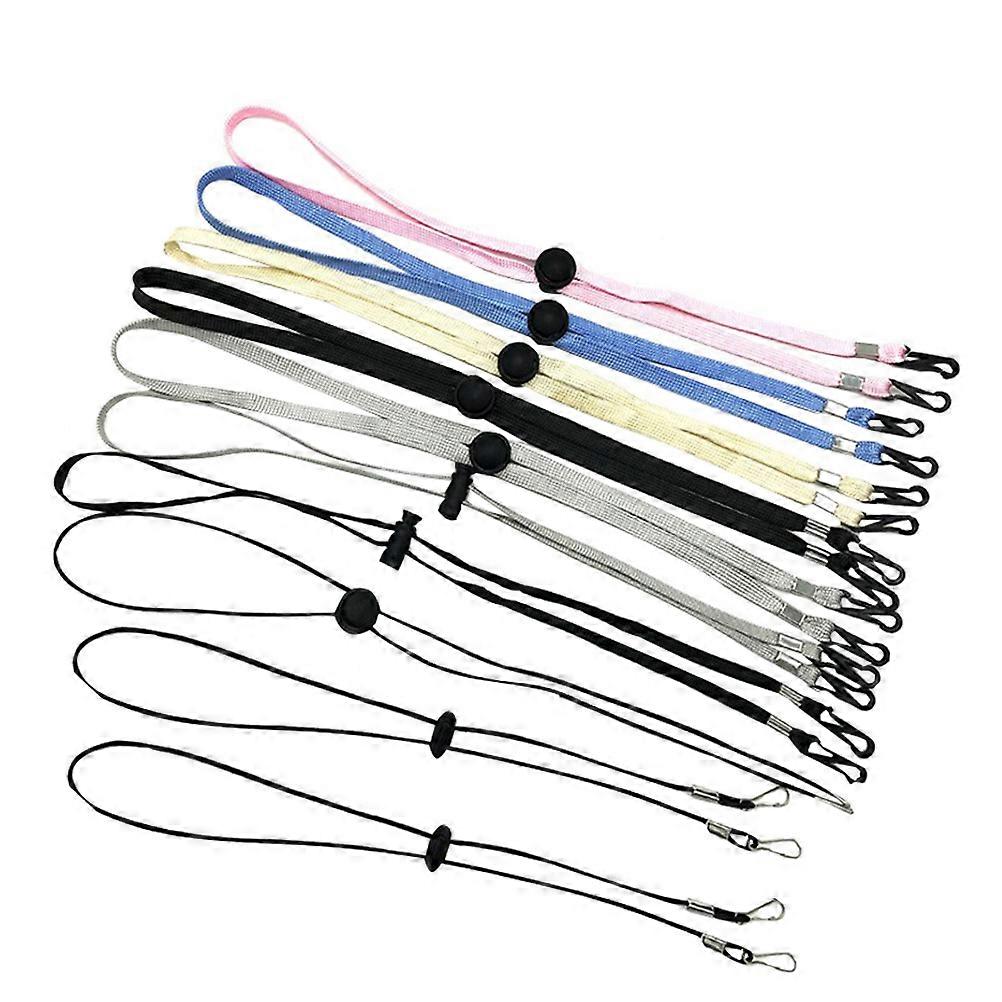 Windproof Mask Strap Polyester Rope Fixed Button 10Pcs Adjustable