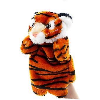 Plush Coffee Tiger Hand Puppet