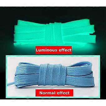 New Luminous Shoe Laces Night Glow Flat Shoelaces and Shoe Decoration for Sneaker Prom Party Shoes Lace Accessories 120/140CM