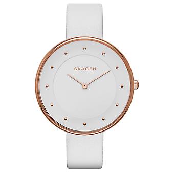 Skagen gitte Quartz Analog Woman Watch with SKW2291 Cowskin Bracelet