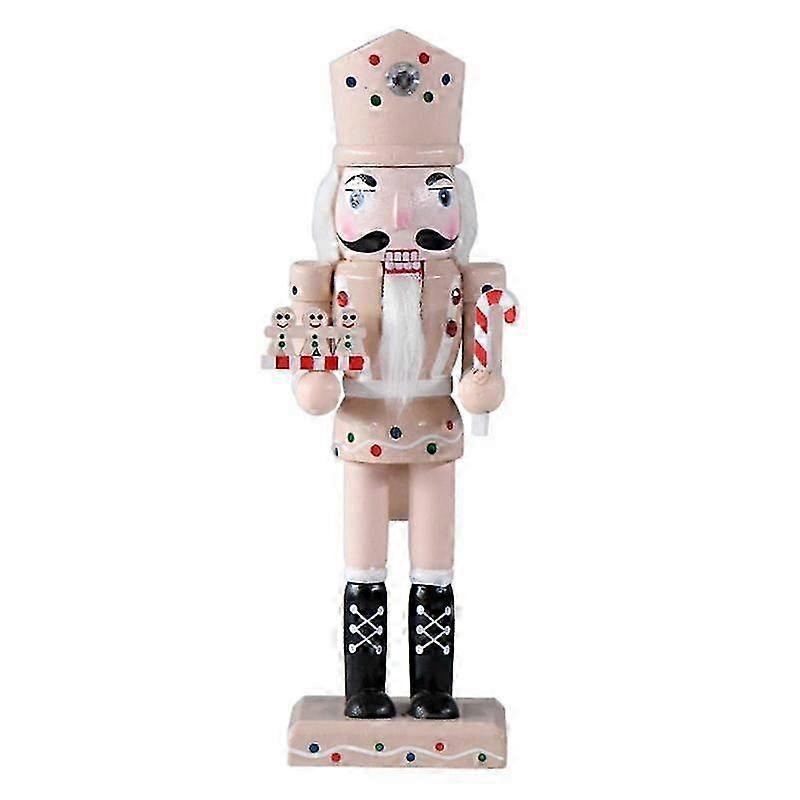25cm Wooden Gingerbread Nutcracker