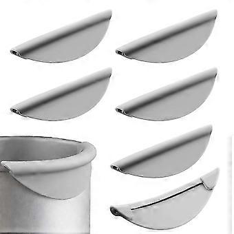 6 Pack Silicone Cup Lip Protector Heat Resistant Drinking Rim Cover for Camping Hiking Backpacking-SNNGV