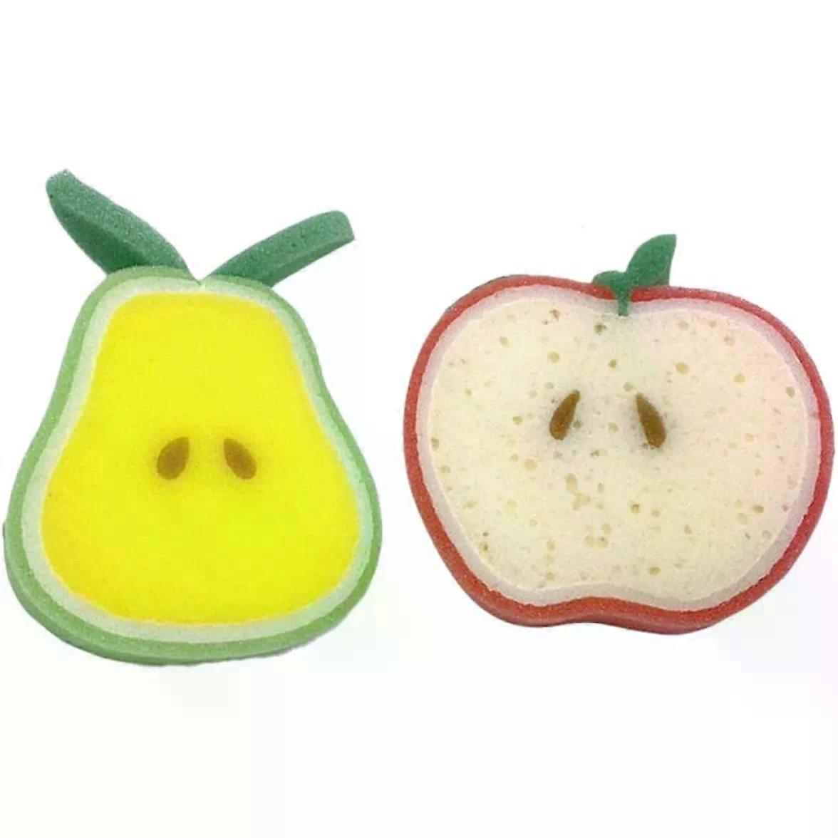 Bath Sponge 2pcs Red Sponge Shower Ball for Kids