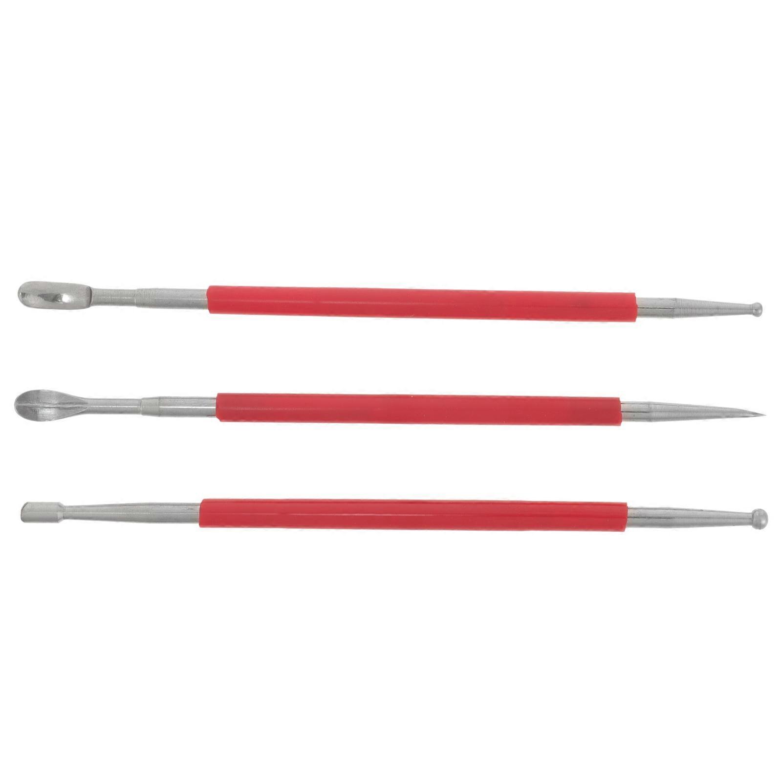 Metal Clay Tools Modeling Tools for Daily Use 3Pcs Reusable Set
