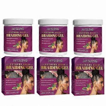 Natural Hold Braiding Styling Gel 3 Pack 100g, for Daily Beauty Routine